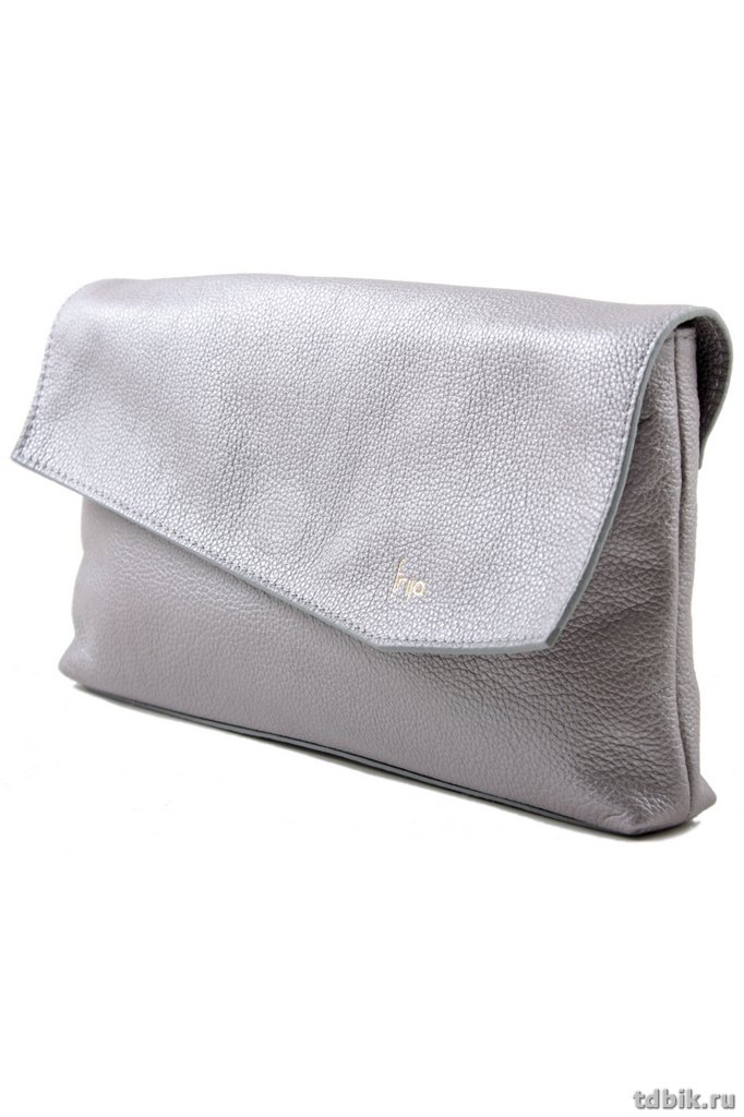 Сумка женская Frija Metallisee gris, нат. кожа