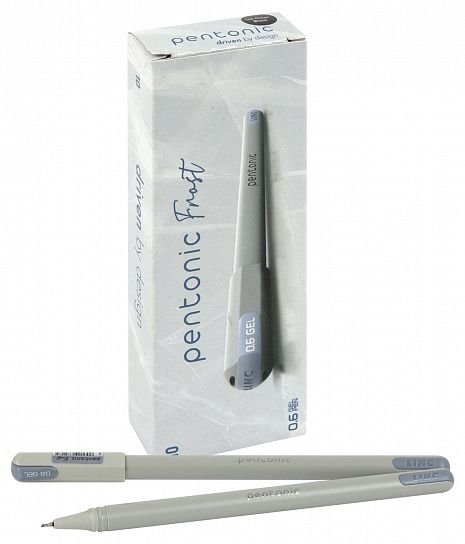 Ручка гелевая Linc Pentonic 0,6мм черная (однораз., линия 0,3мм) игольч.