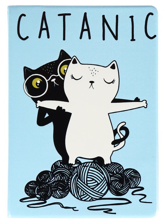 Обложка для паспорта MILAND "Котаник" ПВХ slim