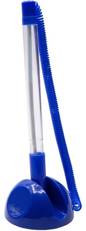 Ручка шариковая настольная синий корпус Buro 0,7мм синяя (стерж. 125мм, линия 0,5мм)