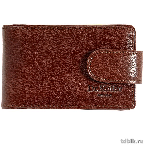 Визитница Dr.Koffer 11*7см на 48 визиток, коричневый