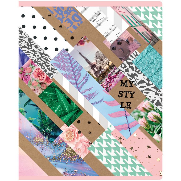 Тетрадь 48 лист кл. А5 на скрепке BG "My style", выбор. лак