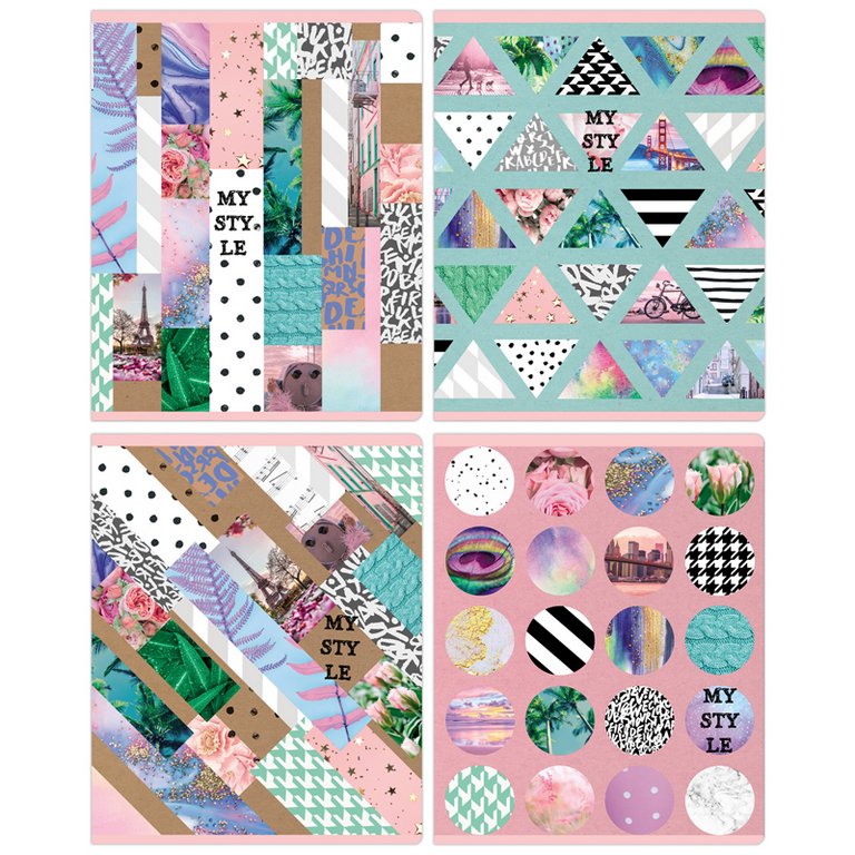 Тетрадь 48 лист кл. А5 на скрепке BG "My style", выбор. лак