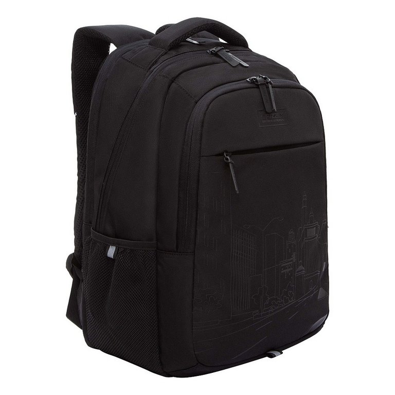 Рюкзак молодежный мужской Grizzly 42*31*22 см., черный
