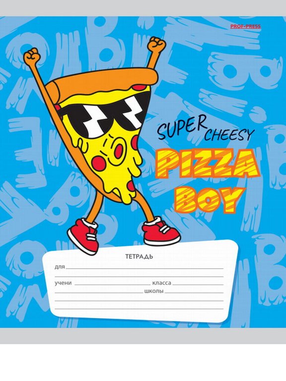 Тетрадь 18 лист лин. А5 Prof-Press "ЖИВОЙ ФАСТФУД" 5 видов, мелов. обл.