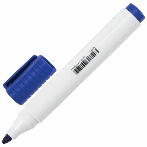 Маркер для доски Brauberg "CLASSIC" 3мм синий круглый