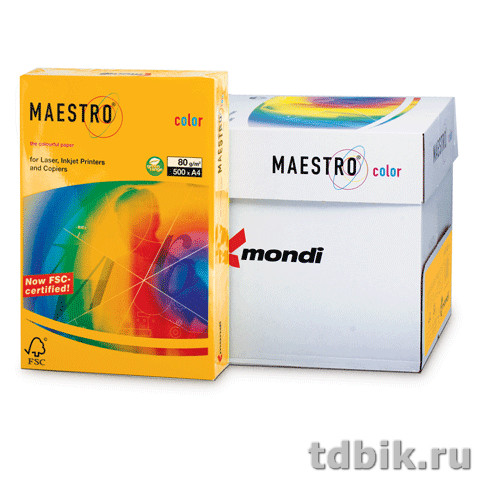 Бумага IQ intensive 80 А3 43, 500 лист/уп, оранжевый