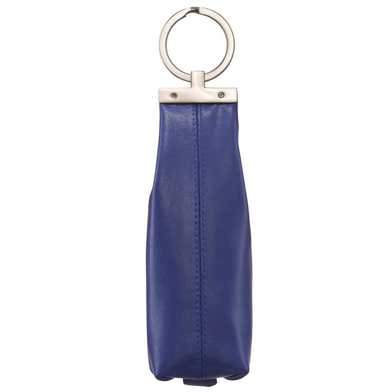 Футляр для ключей Dr.Koffer 4,5*14см, на молнии, синий