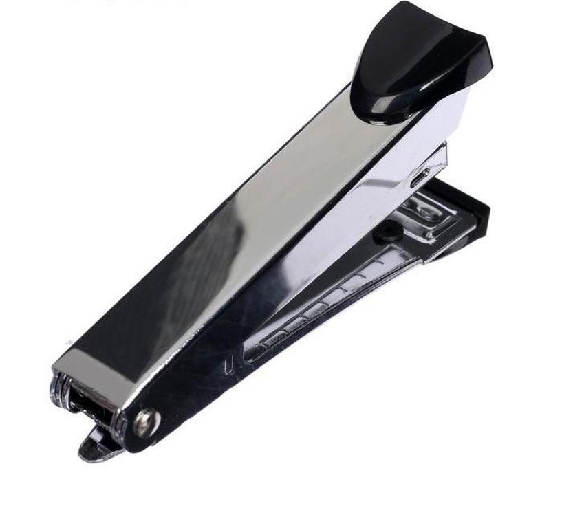 Степлер № 10 до 15л металлический, Attomex, черный с антистеплером