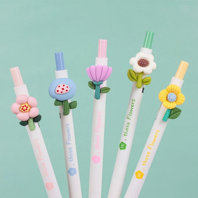 Ручка шариковая сувенирная автомат "Flowers" 0,5 мм, стерж. 116мм