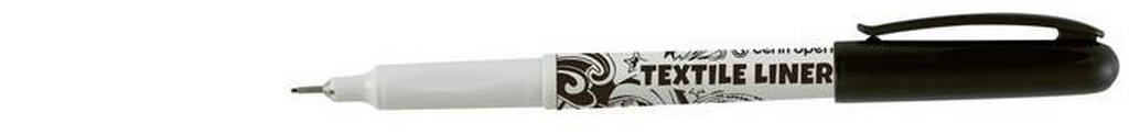 Маркер для ткани 0,6-0,8мм Centropen "Textile Liner" черный игольчатый