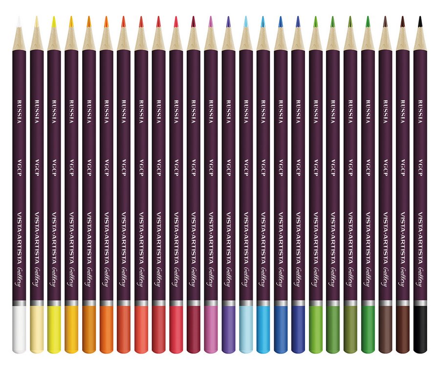 Набор карандашей  24 цв. художественные VISTA-ARTISTA "Gallery"