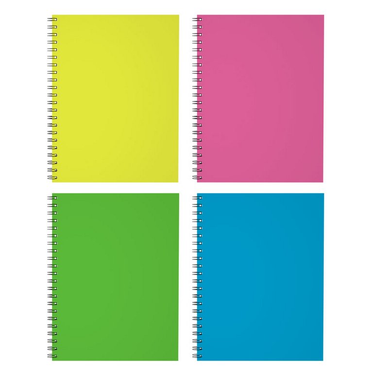 Тетрадь 120 лист кл. А4 на спирали "Neon" ламин. глянцевая ассорти