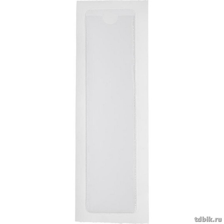 Карман на корешок папки 70мм, 50*191мм самоклеящийся прозрачный (10шт/уп)  Attache