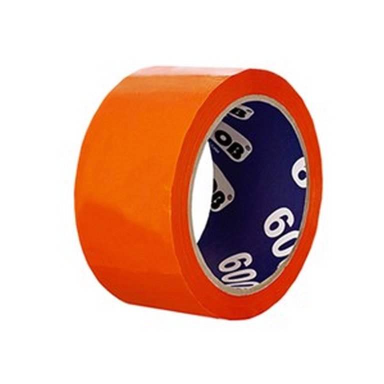 Скотч цветной оранжевый 48 мм *66 м, 45 мкм Unibob
