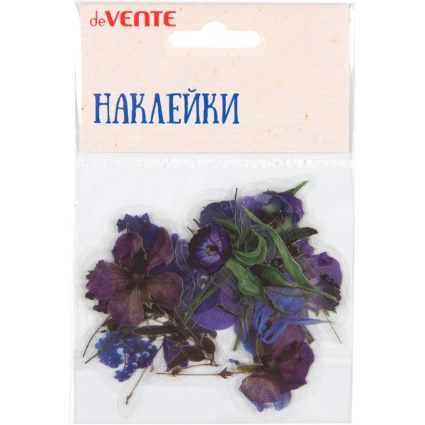 Наклейки для творчества deVENTE "Violet flowers" 20 шт/уп.