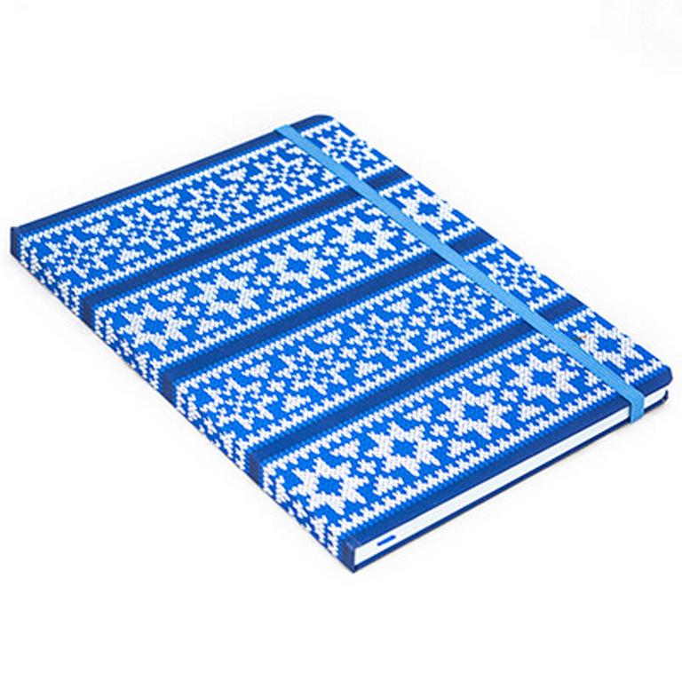 Записная книжка 155*210 мм "Hand made" синяя, клетка