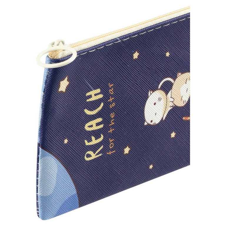 Пенал  для девочки MESHU "Space cats" 20*10 см, иск.кожа