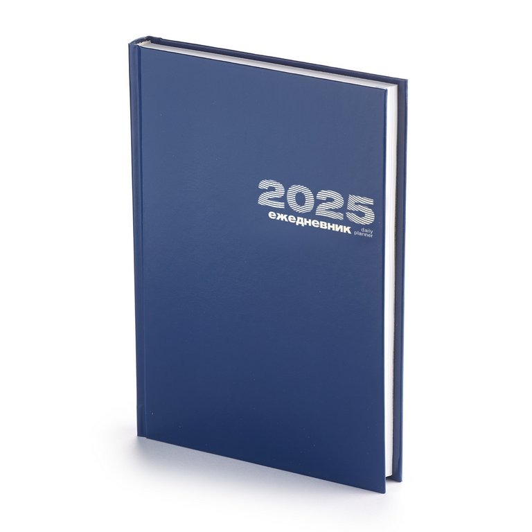 Ежедневник дат. 2025 г. А5+ Альт "Бумвинил" 133*205 мм, синий