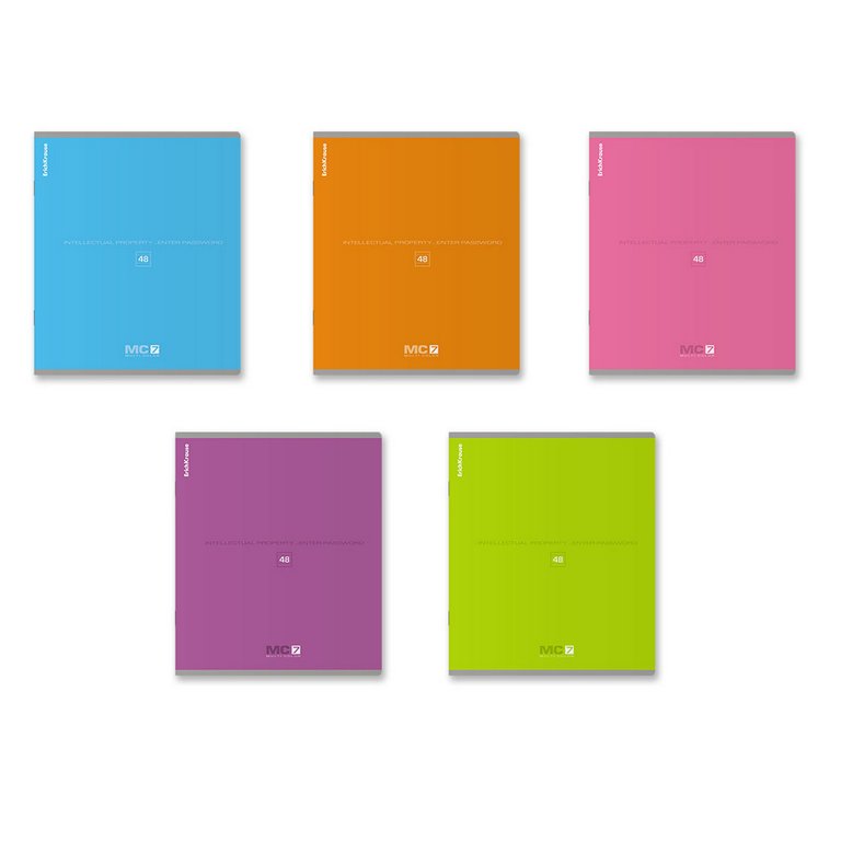 Тетрадь 48 лист лин. А5+ на скрепке "Ученическая" ErichKrause, 5 видов