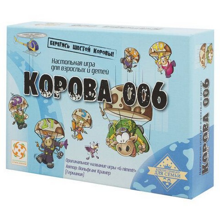 Игра настольная  .8+ с карточками "Корова 006" (картон) (2-10 игроков, 30-60 мин) Стиль жизни
