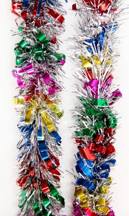 Мишура d  80мм, длина 2м, разноцветная