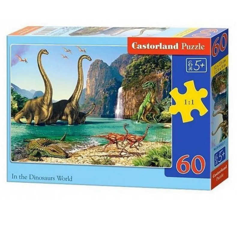 Пазлы MIDI  60 дет. "Динозавры" Castor Land 5+