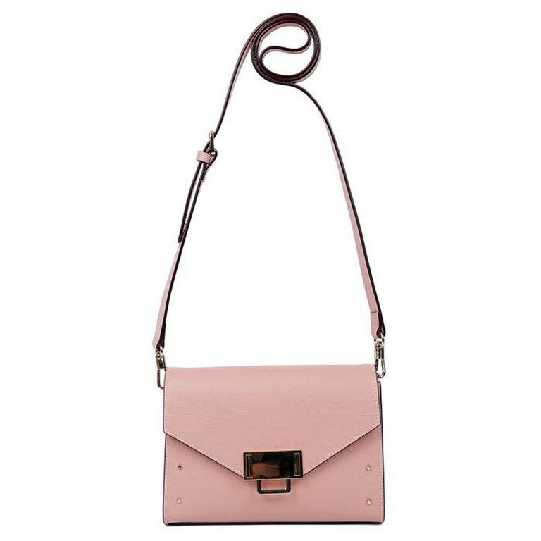 Сумка женская LEO VENTONI 22,5*18,5*8см, нат. кожа, розовый