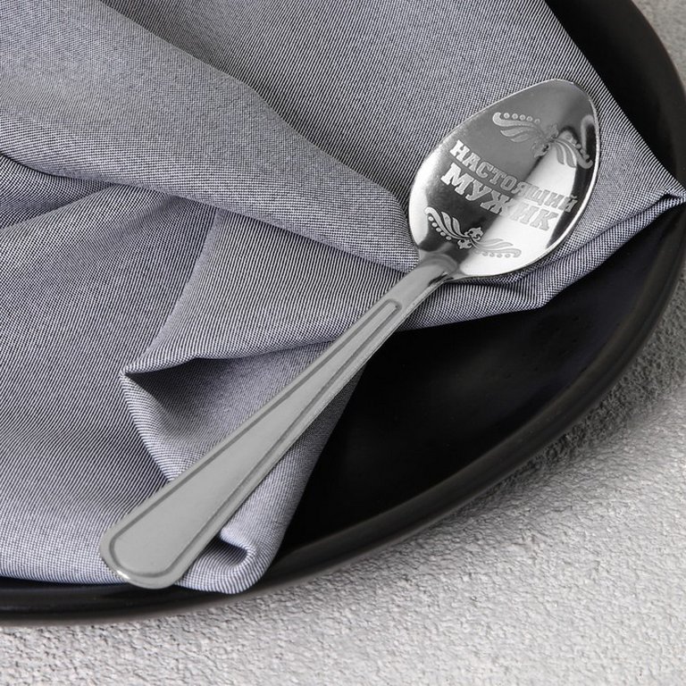 Ложка сувенирная с гравировкой "Настоящий мужчина" 3 х 14 см