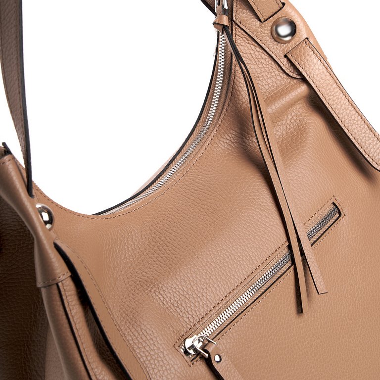 Сумка женская Dr.Koffer 32х23м см, нат.кожа бежевая