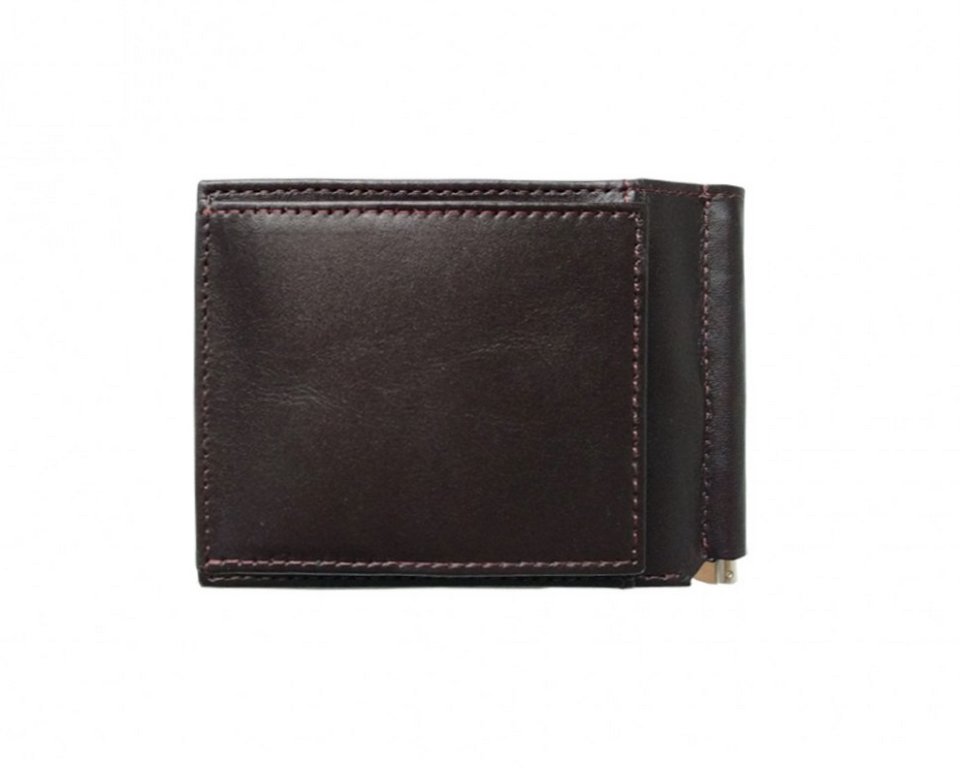 Зажим для денег D.Morelli "Данте" нат.кожа, коричневый