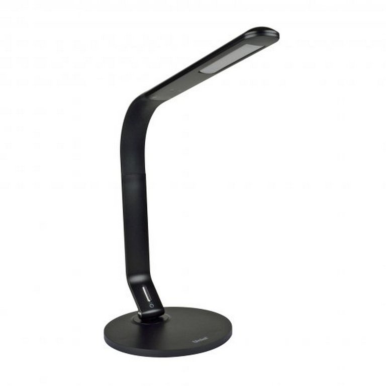 Светильник наст. Uniel 8W/5500K-Dimmer-USB, цвет черный, светодиодный