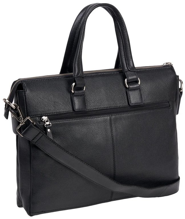 Сумка для документов Dr.Koffer 29*37*5см, нат. кожа, черная