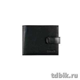 Портмоне D.Morelli мужское "Black" с хляст., нат.кожа