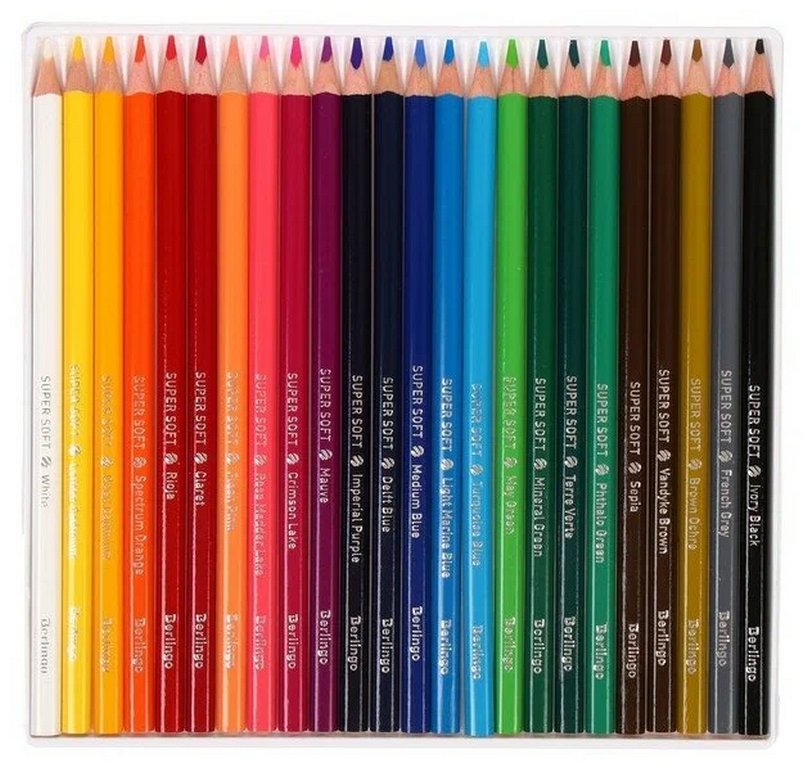 Набор карандашей  24 цв. трехгранные Berlingo "SuperSoft. Жил-был кот"