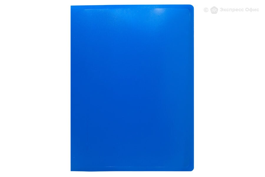Папка на 2-х кольцах А4 30 мм пластик 0,5мм, синяя Buro