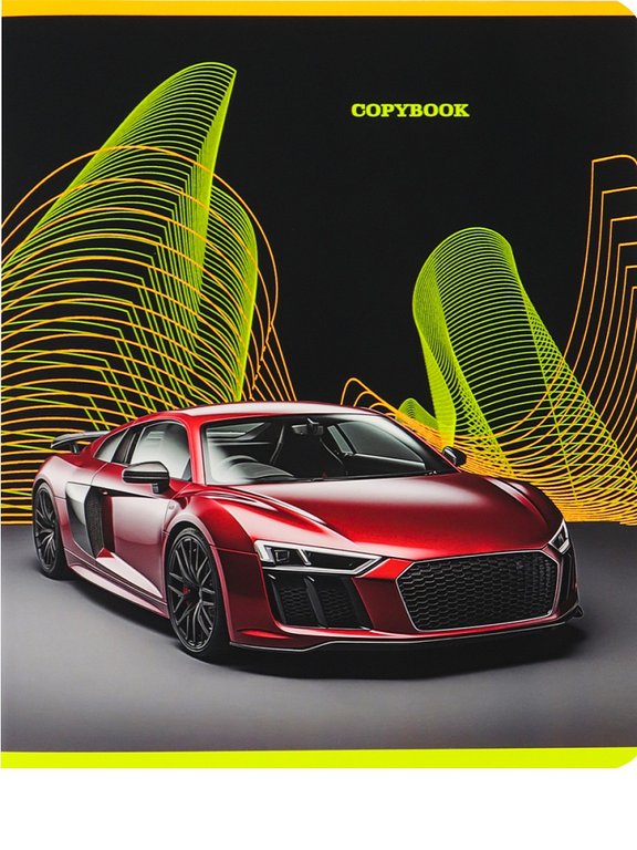 Тетрадь 48 лист кл. А5 на скрепке "АВТО И ГОРОД В ГРАФИКЕ" ассорти Collezione