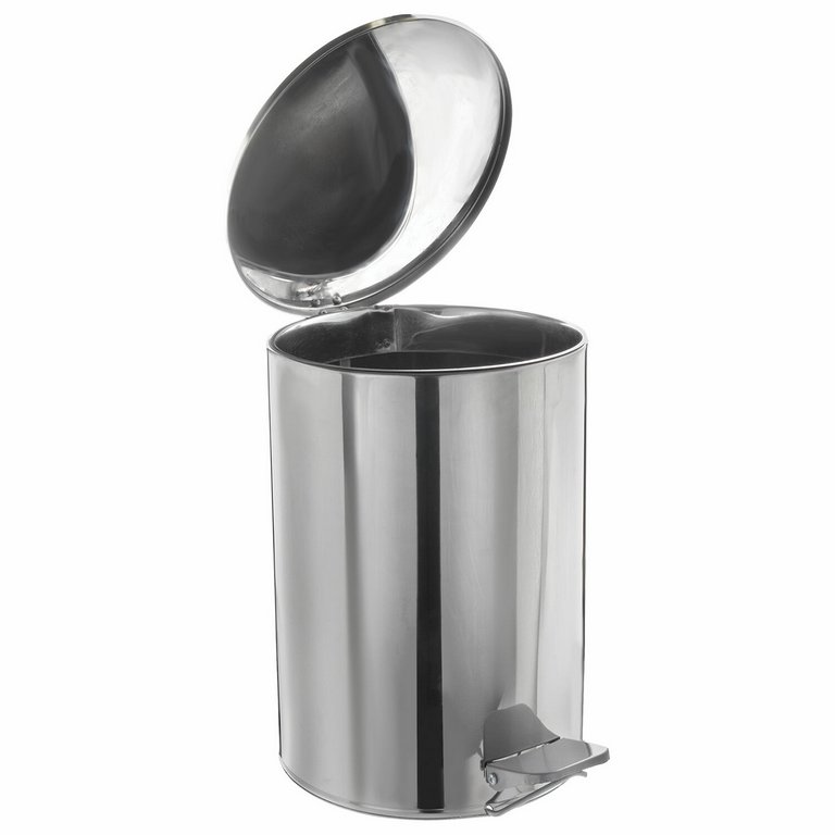 Ведро из нержав. стали с откидной крышкой ТИТАН зеркальное, нержавеющая сталь 10л