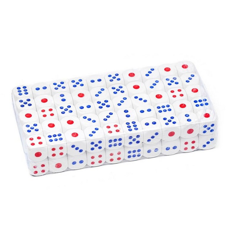 Кости игральные 1.3*1.3 см белые