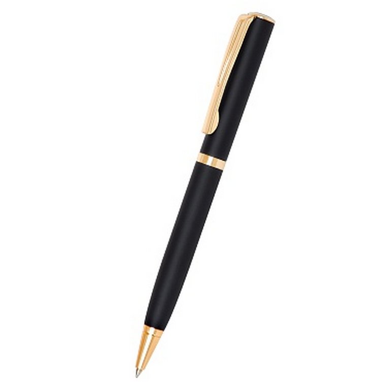 Ручка шариковая Flair "Golden eve" подар.футляр корп мет. черный синяя 0,7мм (стерж.116мм)