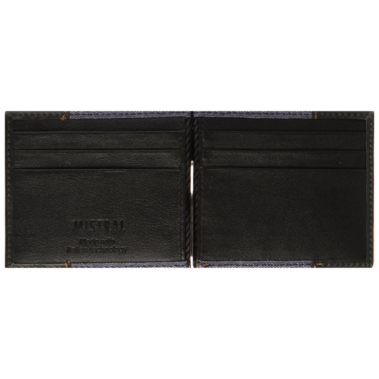 Зажим для денег Mistral "Джинс" синий