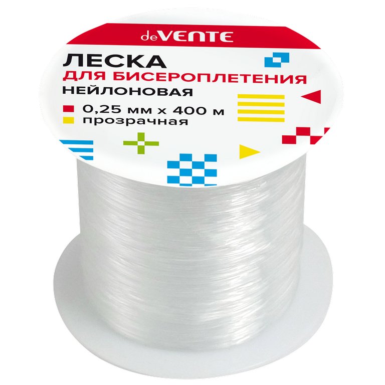 Леска для бисера 0,25 мм x 400 м, прозрачная "deVENTE. Line"