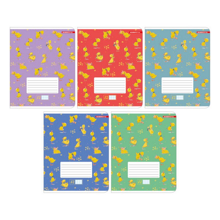 Тетрадь 12 лист кл. А5 "Забавные утята"