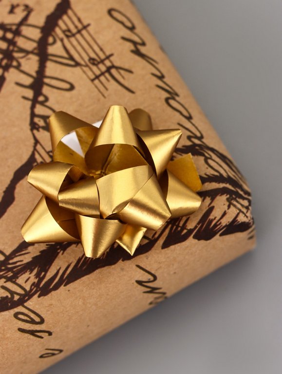 Бант Звезда  3,5см (ассорти) металлик