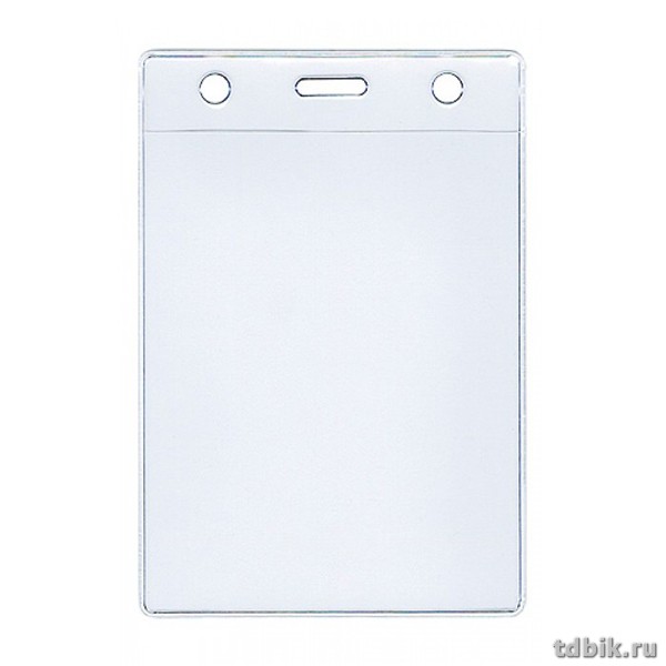 Бейдж вертикальный 102*155мм (вставка 96х134) А6 формат 250 мкм ДПС