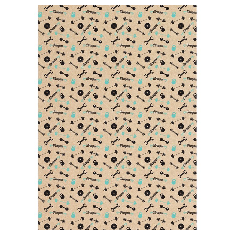 Бумага упаковочная 70*100см крафт в рулоне (ассорти) "Super Man" MESHU