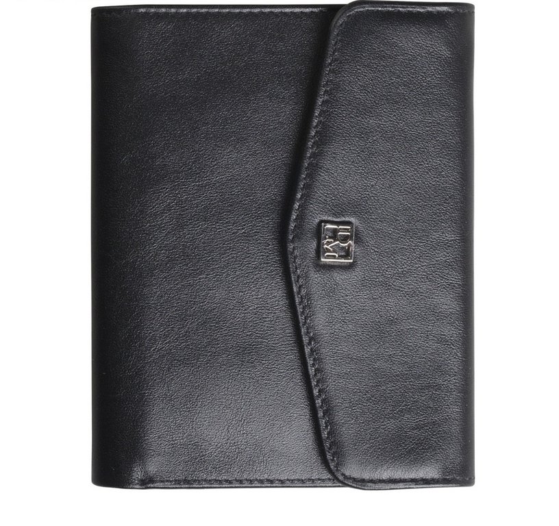 Портмоне D.Morelli "Клайд" нат.кожа, черный