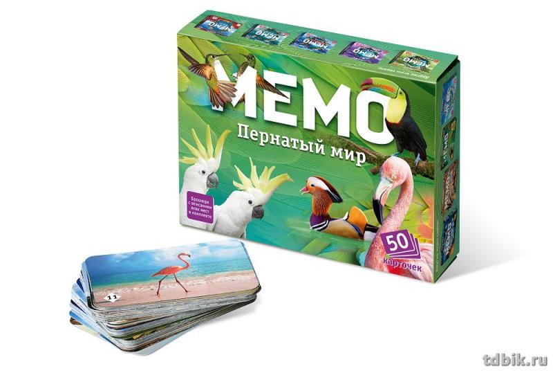 Игра настольная  Мемо "Пернатый мир" Нескучные игры