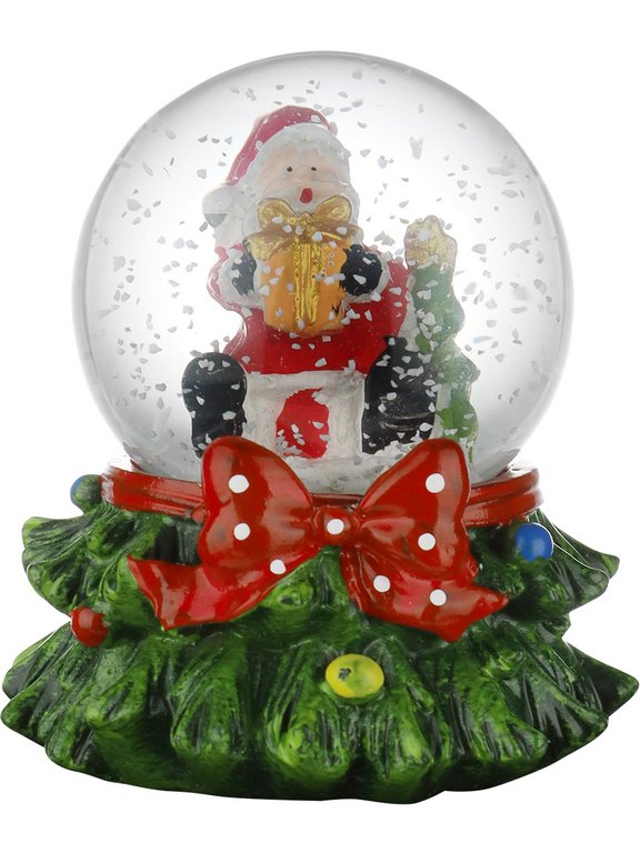 Водяной шар "Радостный Дедушка Мороз" 8*10*6.5 см