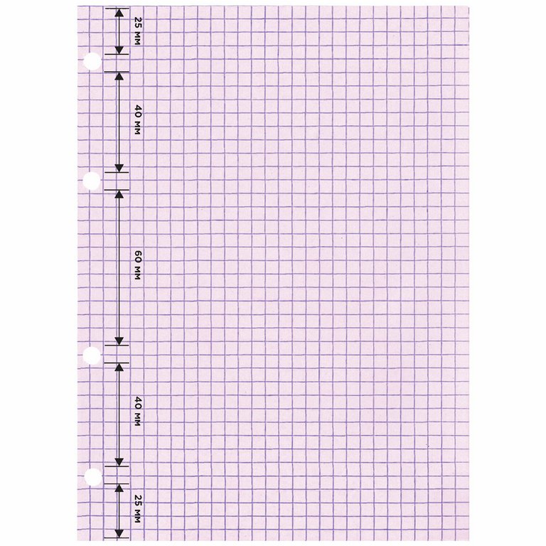 Сменный блок А5 120л. к общим тетрадям, клетка, 4 цвета BRAUBERG